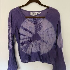Purple Tie-Dye Women's Top